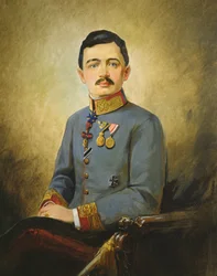 Charles I of Austria (1887-1922), c.1916 (oil on canvas)   1456449   ja       japanese Successfully Translated  Original: Shirt panel (mola) (appliqued cotton) Translat: Shirt panel (mola) (appliqued cotton) 1450099 ja japanese Successfully Translated Orig
