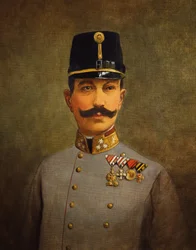Kenraali Eduard von Bohm-Ermolli, n. 1916 (öljy kankaalle)