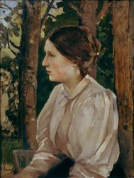 アーティストの娘タチアナ・ヴィクトロフナ・ヴァスネツォワの肖像、1897