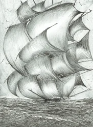 Storm Creators Sea of Ohhotsk、2017、（Ink on Paper）