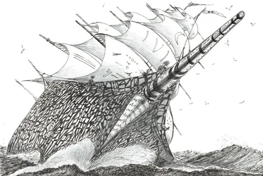 Storm Creators ウェリントン海峡、2023年 （紙にインクと鉛筆）