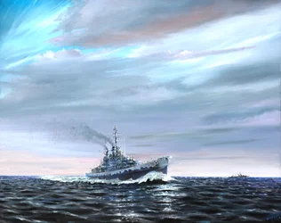 ガーダルカナルを哨戒するUSSアトランタ 1942年、2019年