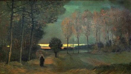 夕方の秋の風景、1884年。