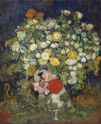 花瓶の花束、1890年。