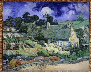 Chaumes de Cordeville a Auvers-sur-Oise (オーヴェル・シュル・オワーズ) - フィンセント・ヴァン・ゴッホ (1853-1890)の絵画