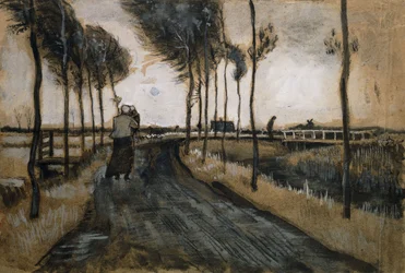 女性と子供のいる風景。女性と子供のいる風景、1883
