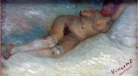 ""Nu Couche"" (横たわる裸体) Peinture de Vincent van Gogh (1853-1890) 1887 kroller-muller Museum Otterlo, Pays-Bas