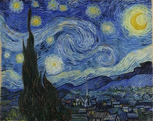 星が輝く夜。 1889