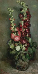 タチアオイの花瓶、1886年