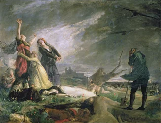 1808年5月、ラ・モンクロアでの埋葬（油彩・カンヴァス）