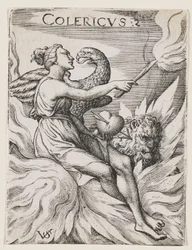 Koleerinen temperamentti, n. 1530-62 (kaiverrus)