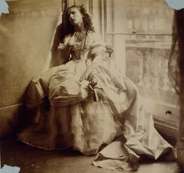 窓際に座った少女の研究、1855-65年