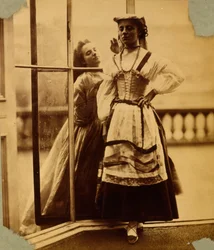 農民の衣装を着た少女の研究、1855-65年