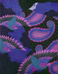 La Dogaressa in Nero (The Dogaressa in Nero) (パネルにゴールド、オイル、テンペラ)