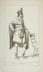 フランス市民の市民服、1794年。