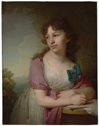 エカテリーナ王女の肖像アレクシエヴナドルゴルコヴァ1781-1860、ヴァシーリエヴァ伯爵、1798年