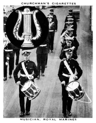 ミュージシャン、ロイヤルマリーンズ、1937年。