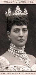 イギリスの女王、1908年。