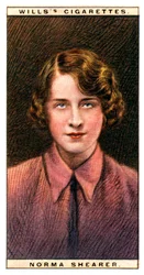Norma Shearer 1902-1983、アカデミー賞を受賞したカナダ系アメリカ人の女優、1928年。