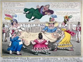 The Blanket Hornpipe...」1820年。