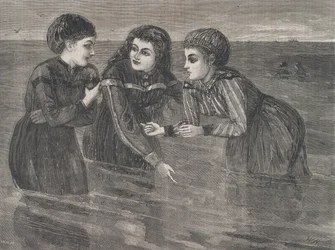 ロングブランチでの海水浴 ああ、毎週土曜日は寒いね、第三巻、新連載...、1871年8月26日。