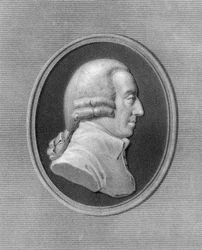 アダム・スミス、18世紀のスコットランドの哲学者および経済学者、1836年。