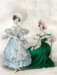 女性のファッション、1830年代