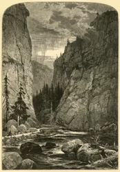 Bowlder Cañon」、1874年。  