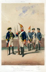 ドイツ軍の制服、1740-1786 19 世紀。