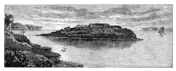 ベアアイランド、ボタニーベイ、オーストラリア、ニューサウスウェールズ州、1886年。