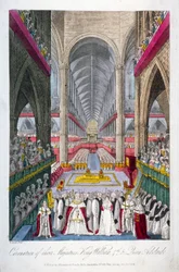 ウィリアム4世とアデレード王妃の戴冠式、ウェストミンスター寺院、ロンドン、1831年