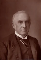 「チャールズ・ラッセル（1832～1900） イギリスの弁護士。1894年からイングランド最高裁長官（woodburytype）