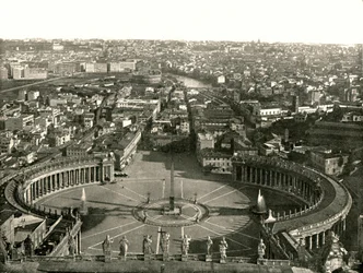 聖ペテロのドーム、ローマ、イタリア、1895年からの眺め。