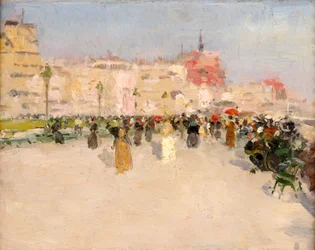 海辺の遊歩道、1891年