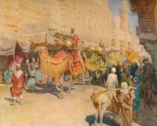 アラブの結婚式行列、c1905、1912