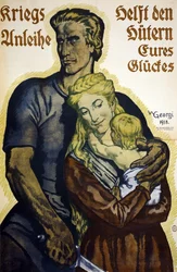 World War I 1914-1918. German poster for subscribers to War Loan bonds   1450559   ja       japanese Successfully Translated  Original: Illustration by Dinet from Mirages Scenes of Arab life. 1906. Mirages, Scénes De La Vie Arab was illustrated by Etienne 
