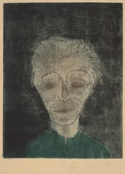 疲れた男の自画像」1923年