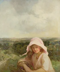 風景の中の少女