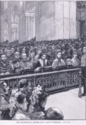 セントポール大聖堂1871 ADの感謝祭サービス