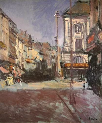 La Grande Rue, Dieppe」（油彩・キャンバス）