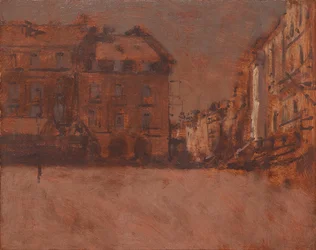 La Grande Rue、Dieppe（キャンバスに油彩）