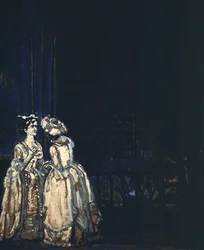 She Stoops to Conquer」のペギー・アシュクロフトとヴァレリー・テューダー