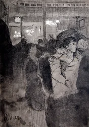 The Old Bedford（ペン、インク、ウォッシュ、ボード）