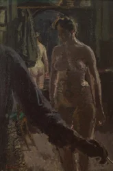 スタジオヌードの絵画