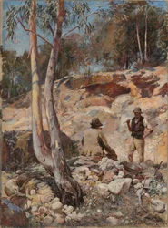 Fossickers - by Walter Herbert Withers (1854-1914) - 1893 - 油彩・キャンバス - 67,7x49 - オーストラリア国立美術館、キャンベラ
