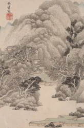 諸巨匠風山水 樊寛後山水（990年）