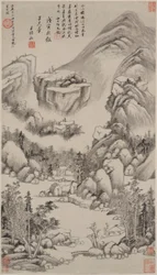 黄公望風山水図