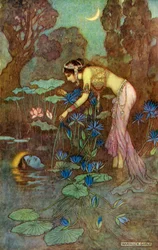Sita Finds Rama Among Lotus Blooms」（1913年）。