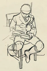 Boy Reading、c1900