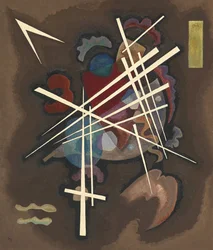 "Filet" (Netting) Peinture de Vassily Kandinsky (ou Wassily Kandinski ou Kandinskij)